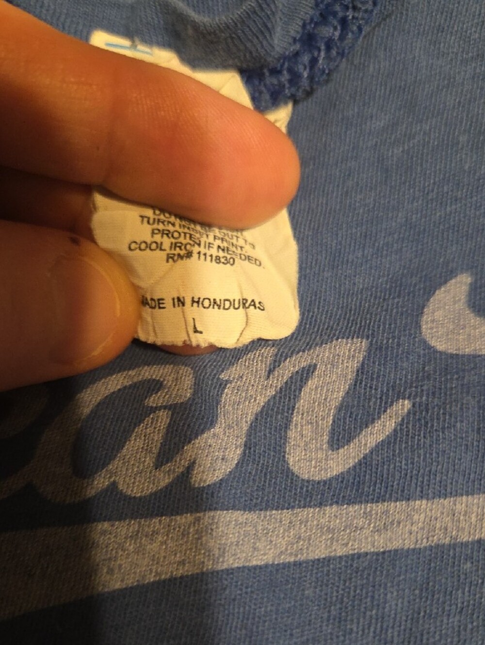 American Girl Blue Graphic Tee with Script Logo - Picture 6 of 7